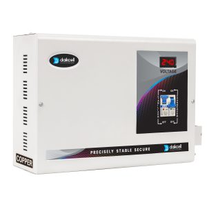 daikcell 5 KVA Copper 90V-300V Heavy Duty Mainline Voltage Stabilizer for Home - 4000W - 20 Amps Load - 5 Year Warranty - DSR016 - Grey - Single Phase