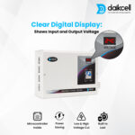 daikcell 3 KVA 90V-300V Mainline Heavy Duty Voltage Stabilizer for Home - 2400W - 12 Amps Load - Single Phase