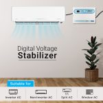 4 KVA 150V-300V Digital Voltage Stabilizer for All Inverter and Non-Inverter AC along with Digital Display & Intelligent Time Delay System - Upto 1.5,Ton AC - 3200W
