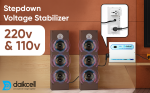 daikcell 1500 watt 220v to 110v digital stepdown transformer voltage converter for US appliances in India - 5 Years Warranty - DSR033