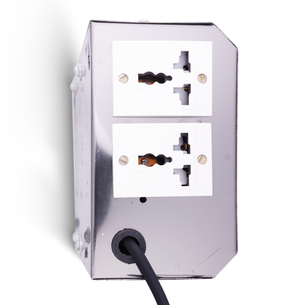 daikcell 500 watt 220v to 110v digital stepdown transformer voltage converter for US appliances in India - 5 Years Warranty - DSR034 - Silver
