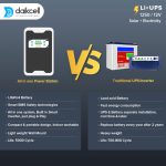 daikcell 3 in 1 inbuilt Lithium-ion Inverter Battery for Home |  Solar+Electricity Charging | Pure Sinewave 1100VA/12V | 1280Wh with 15 Year Life | Wall-Mountable | 5 Years Warranty - 1KVA
