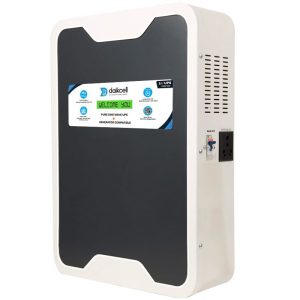 daikcell 3 in 1 inbuilt Lithium-ion Inverter Battery for Home |  Solar+Electricity Charging | Pure Sinewave 1100VA/12V | 1280Wh with 15 Year Life | Wall-Mountable | 5 Years Warranty - 1KVA