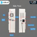daikcell 2 in 1 Combo inbuilt Lithium-ion Inverter Battery for Home  | Pure Sinewave 1100 VA/12V | 1280 Wh with 15 Year Life | Wall-Mountable with 5 Years Warranty - Li1280 - 1KVA