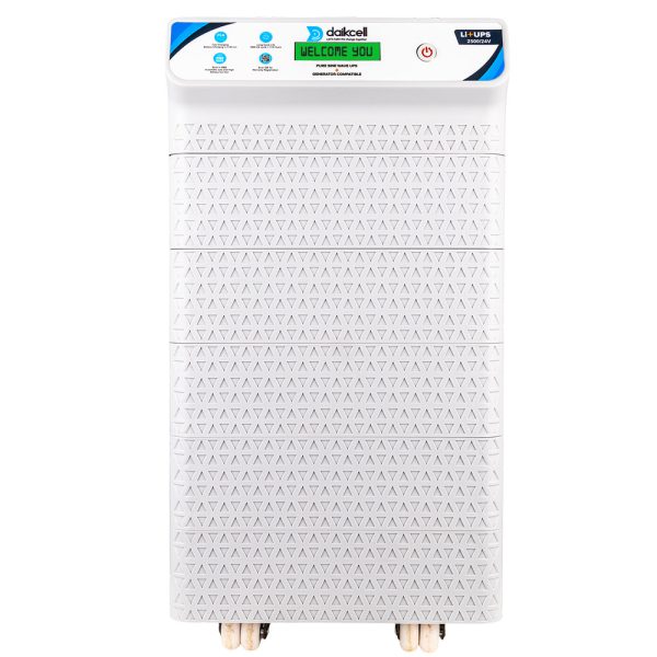 daikcell 2 in 1 inbuilt Lithium-ion Inverter Battery | Pure Sinewave 2500 VA/24V | 2560 Wh with Upto 15 Year Life | 5 Years Warranty - 2.5KVA ( Runs Even 1 HP Motor )