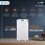 3 in 1 inbuilt Lithium-ion Inverter Battery for Home | Solar+Electricity Charging | Pure Sinewave 2570 VA/24V | 2560 Wh with 15 Year Life | 5 Year Warranty - 2.5KVA ( Runs 1 HP Motor )