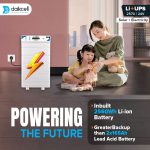 3 in 1 inbuilt Lithium-ion Inverter Battery for Home | Solar+Electricity Charging | Pure Sinewave 2570 VA/24V | 2560 Wh with 15 Year Life | 5 Year Warranty - 2.5KVA ( Runs 1 HP Motor )
