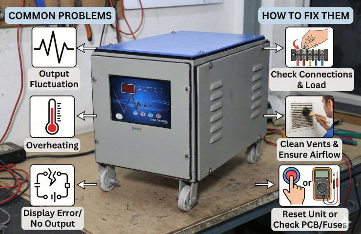 servo stabilizer problems,