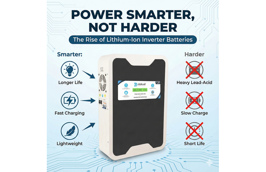 Power Smarter, Not Harder The Rise of Lithium-Ion Inverter Batteries